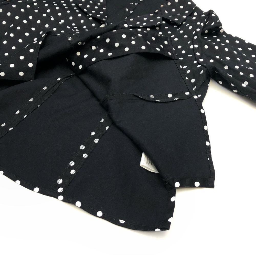 Pendleton Polka Dot Black White Button Down Blaze… - image 4